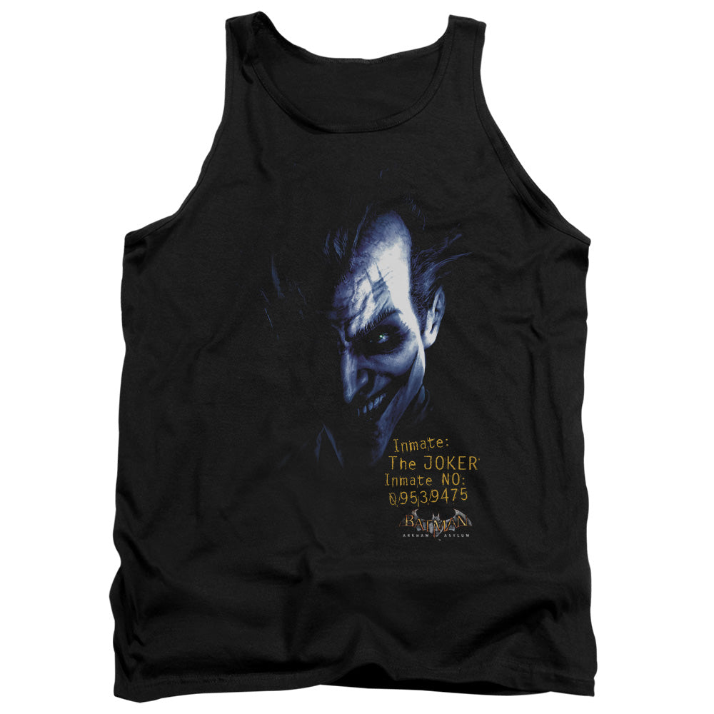 Batman Arkham Asylum Arkham Joker Men's 18/1 Cotton Tank Top