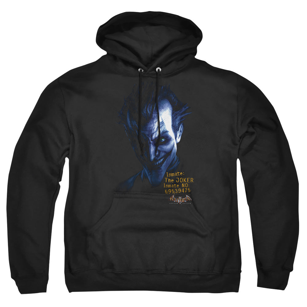 Batman Arkham Asylum Arkham Joker Men's Pull-Over 75 25 Poly Hoodie