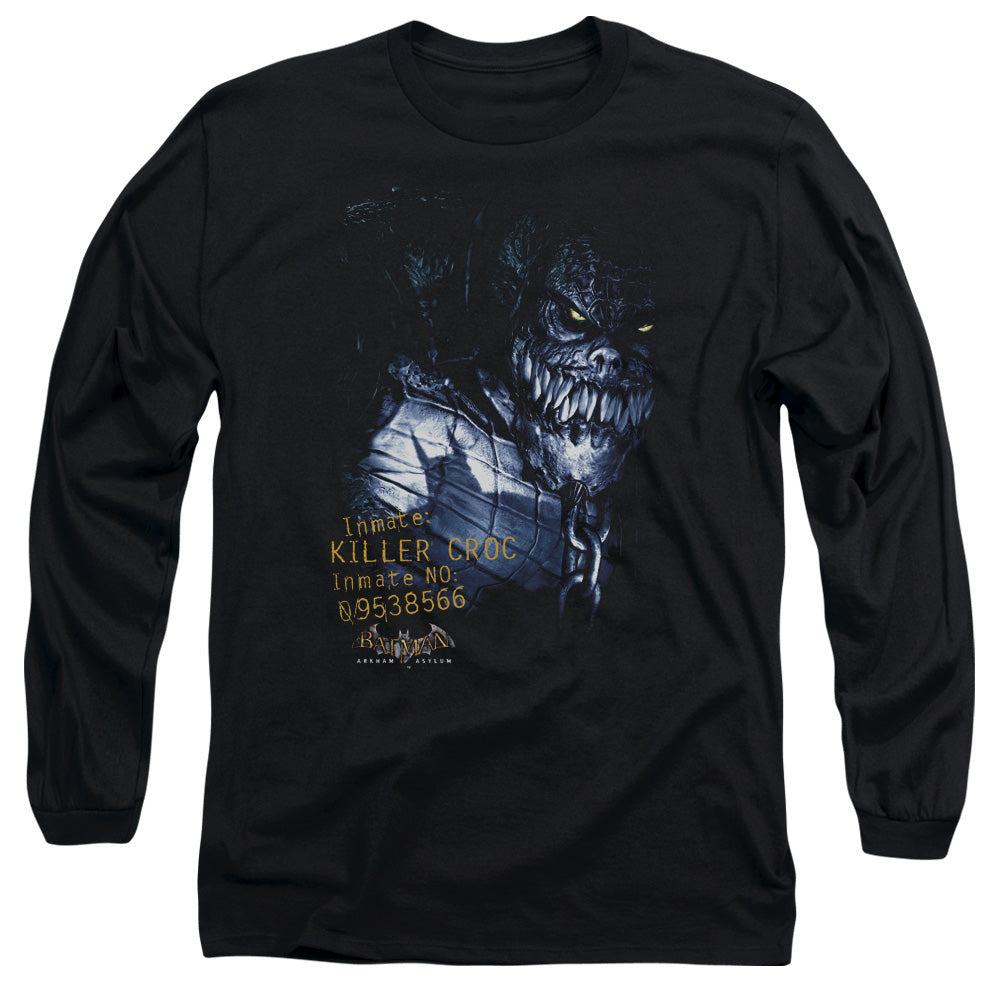 Batman Arkham Asylum Arkham Killer Croc Men's 18/1 Cotton Long-Sleeve T-Shirt