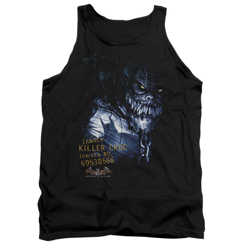Batman Arkham Asylum Arkham Killer Croc Men's 18/1 Cotton Tank Top