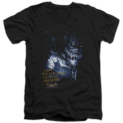 Batman Arkham Asylum Arkham Killer Croc Men's 30/1 Cotton Slim V-Neck T-Shirt