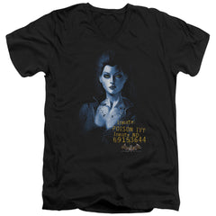 Batman Arkham Asylum Arkham Poison Ivy Men's 30/1 Cotton Slim V-Neck T-Shirt