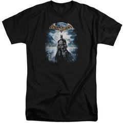 Batman Arkham Asylum Game Cover Men's 18/1 Tall Cotton Short-Sleeve T-Shirt