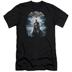 Batman Arkham Asylum Game Cover Men's Ultra-Soft 30/1 Cotton Slim Short-Sleeve T-Shirt