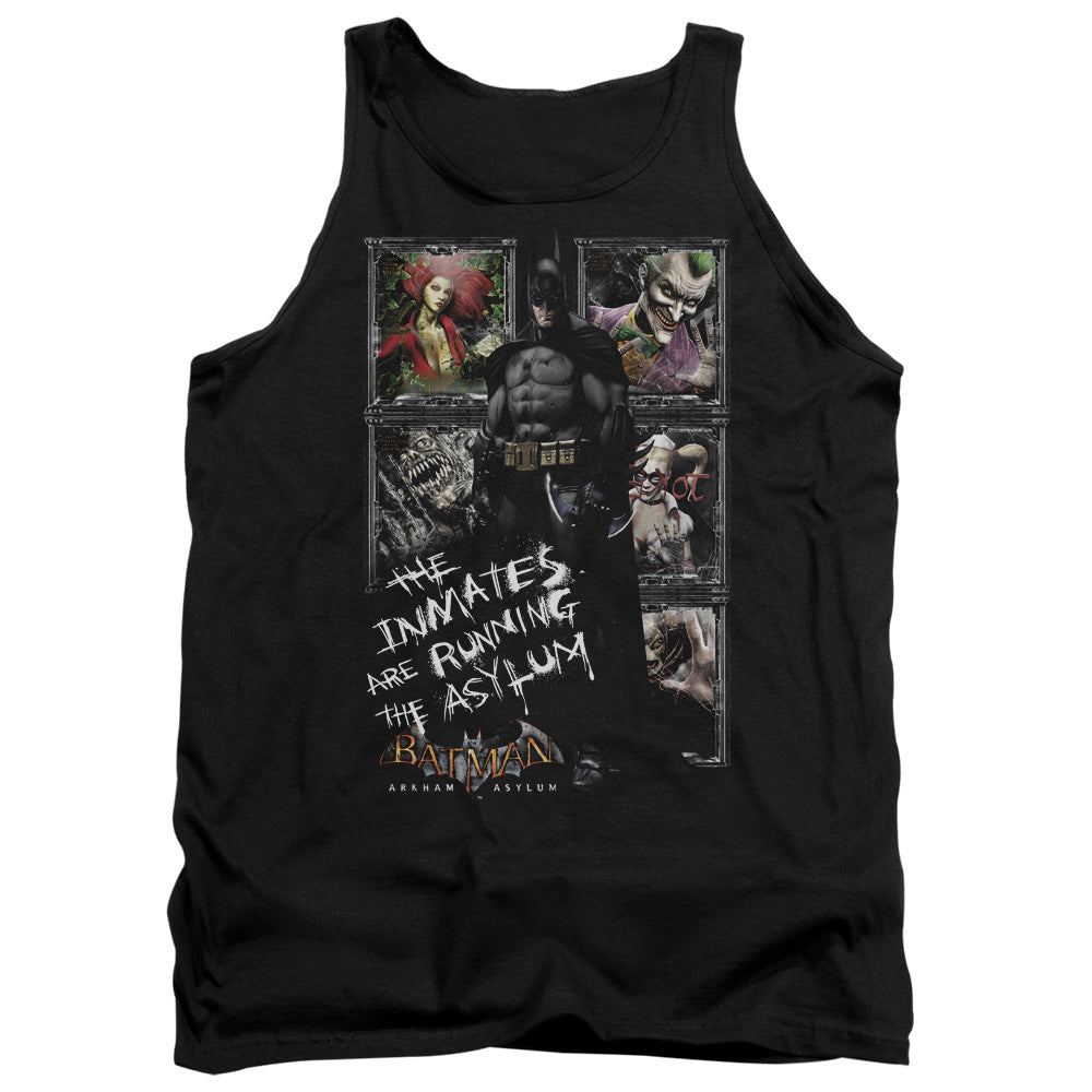 Batman Arkham Asylum Running The Asylum Men's 18/1 Cotton Tank Top
