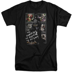 Batman Arkham Asylum Running The Asylum Men's 18/1 Tall Cotton Short-Sleeve T-Shirt