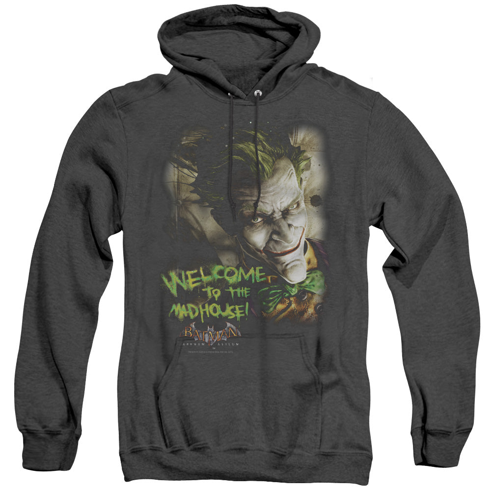 Batman Arkham Asylum Welcome To The Madhouse Men's Pull-Over Hoodie