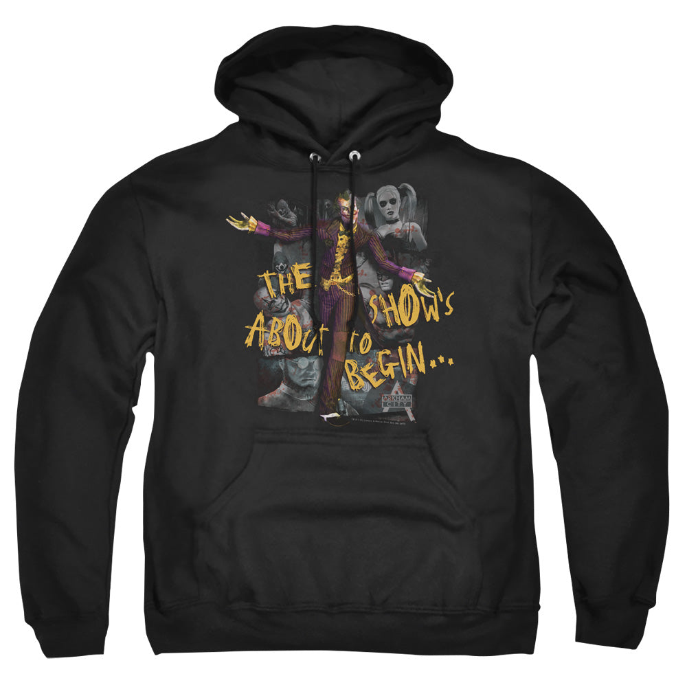 Batman Arkham City About To Begin Men's Pull-Over 75 25 Poly Hoodie