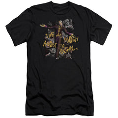 Batman Arkham City About To Begin Men's Ultra-Soft 30/1 Cotton Slim Short-Sleeve T-Shirt