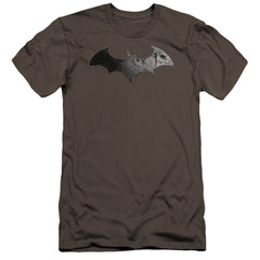 Batman Arkham City Bat Logo Men's Ultra-Soft 30/1 Cotton Slim Short-Sleeve T-Shirt