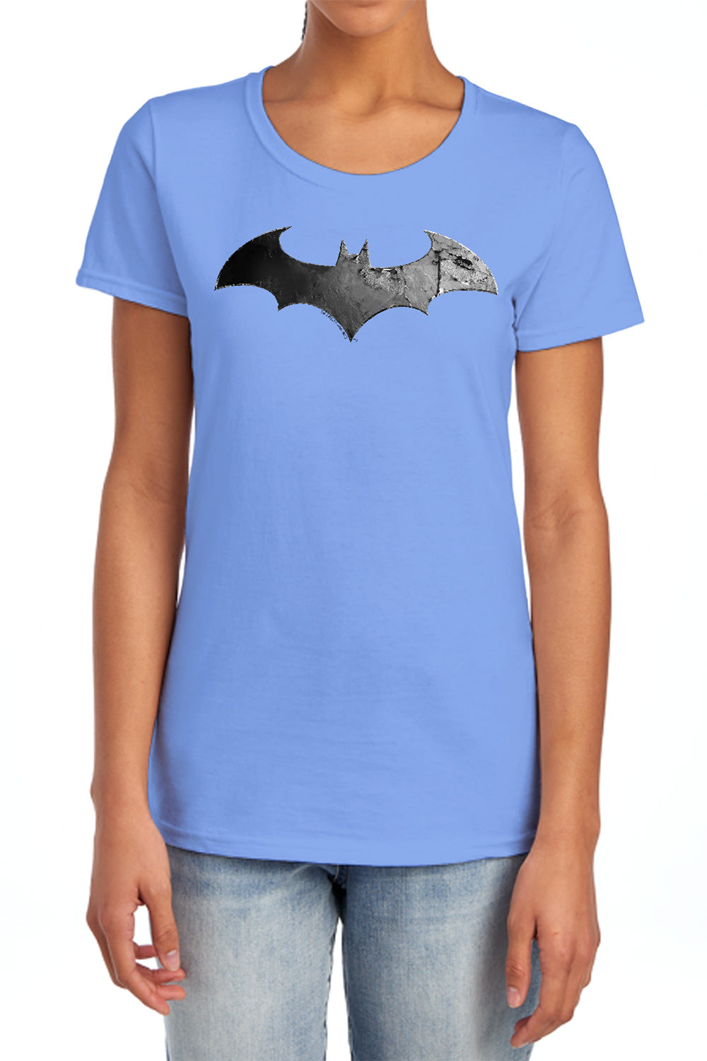 Batman Arkham City Bat Logo Women's 18/1 Cotton Short-Sleeve T-Shirt