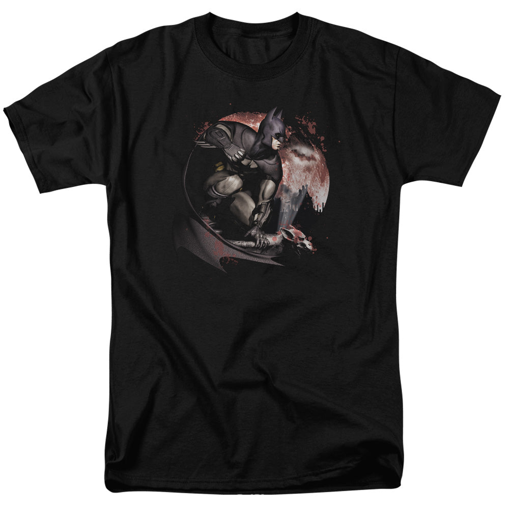Batman Arkham City Blood Moon Men's 18/1 Cotton Short-Sleeve T-Shirt