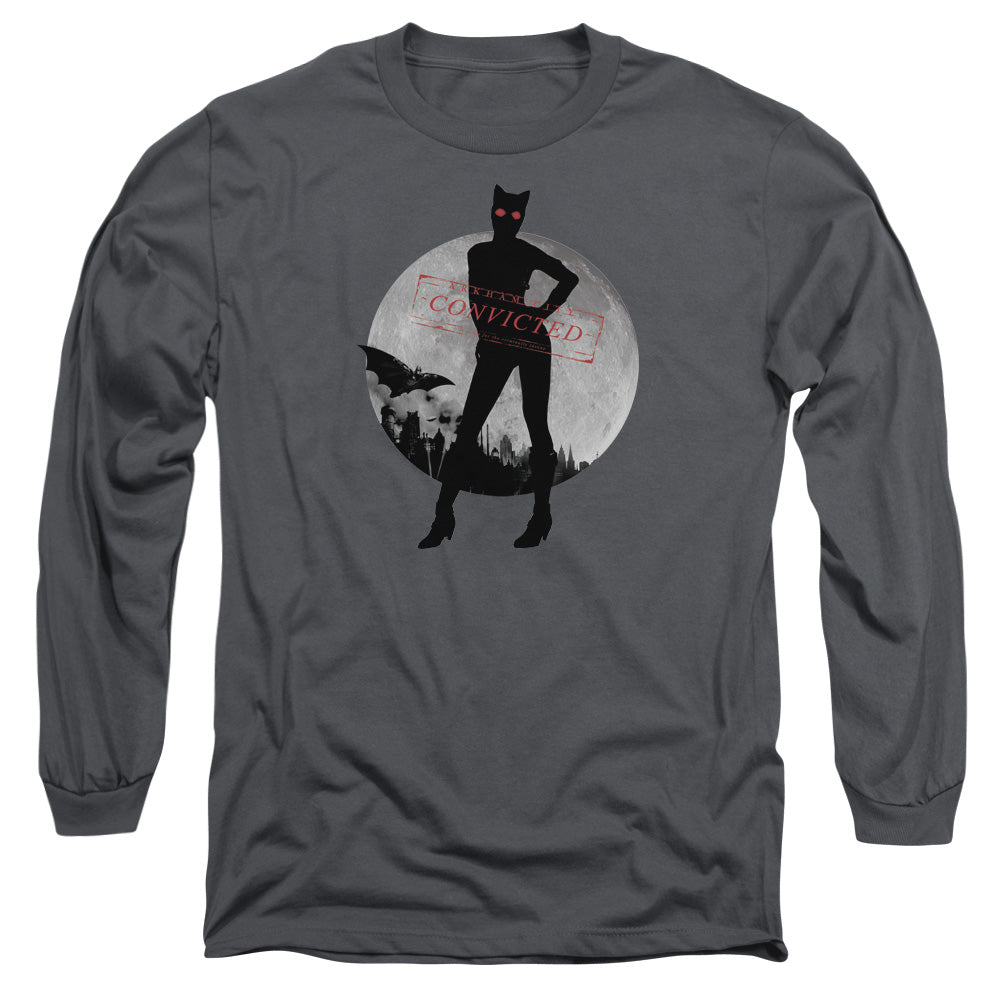 Batman Arkham City Catwoman Convicted Men's 18/1 Cotton Long-Sleeve T-Shirt