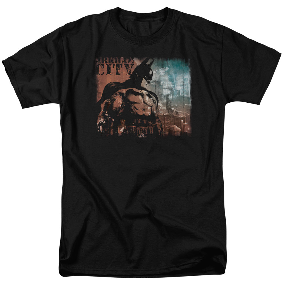 Batman Arkham City City Knockout Men's 18/1 Cotton Short-Sleeve T-Shirt