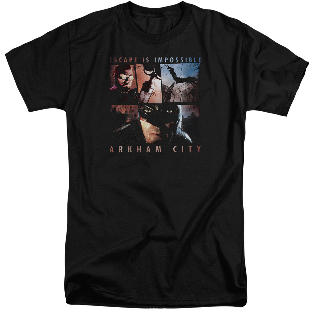 Batman Arkham City Escape Is Impossible Men's 18/1 Tall Cotton Short-Sleeve T-Shirt