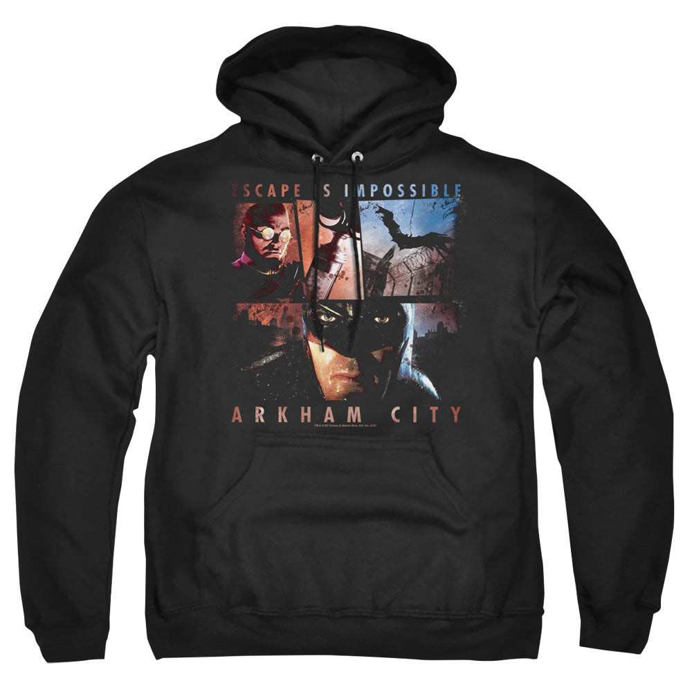 Batman Arkham City Escape Is Impossible Men's Pull-Over 75 25 Poly Hoodie