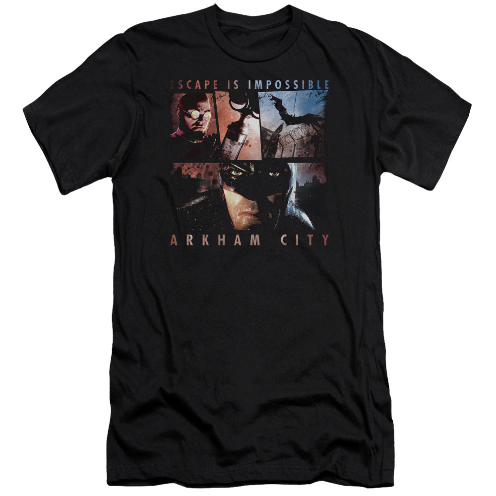 Batman Arkham City Escape Is Impossible Men's Ultra-Soft 30/1 Cotton Slim Short-Sleeve T-Shirt