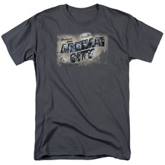 Batman Arkham City Greetings From Arkham Men's 18/1 Cotton Short-Sleeve T-Shirt