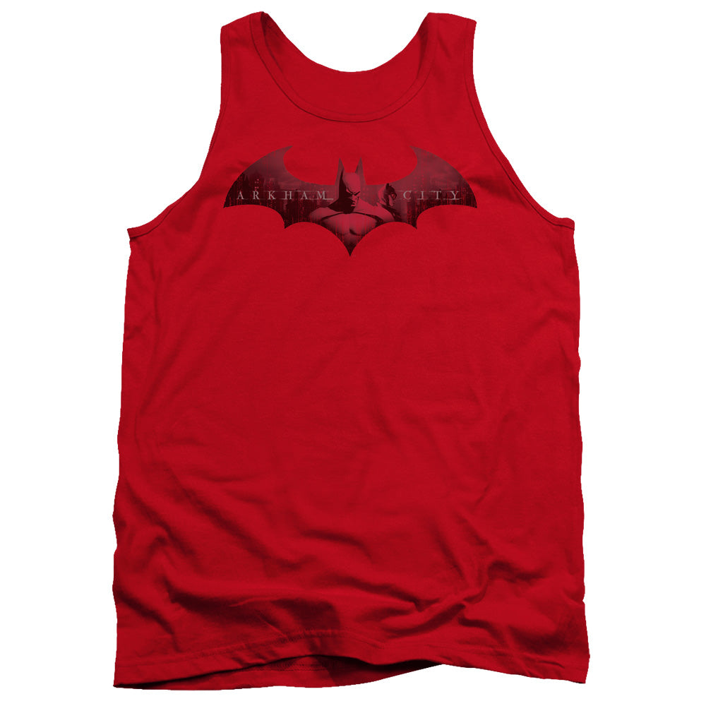 Batman Arkham City In The City Men's 18/1 Cotton Tank Top