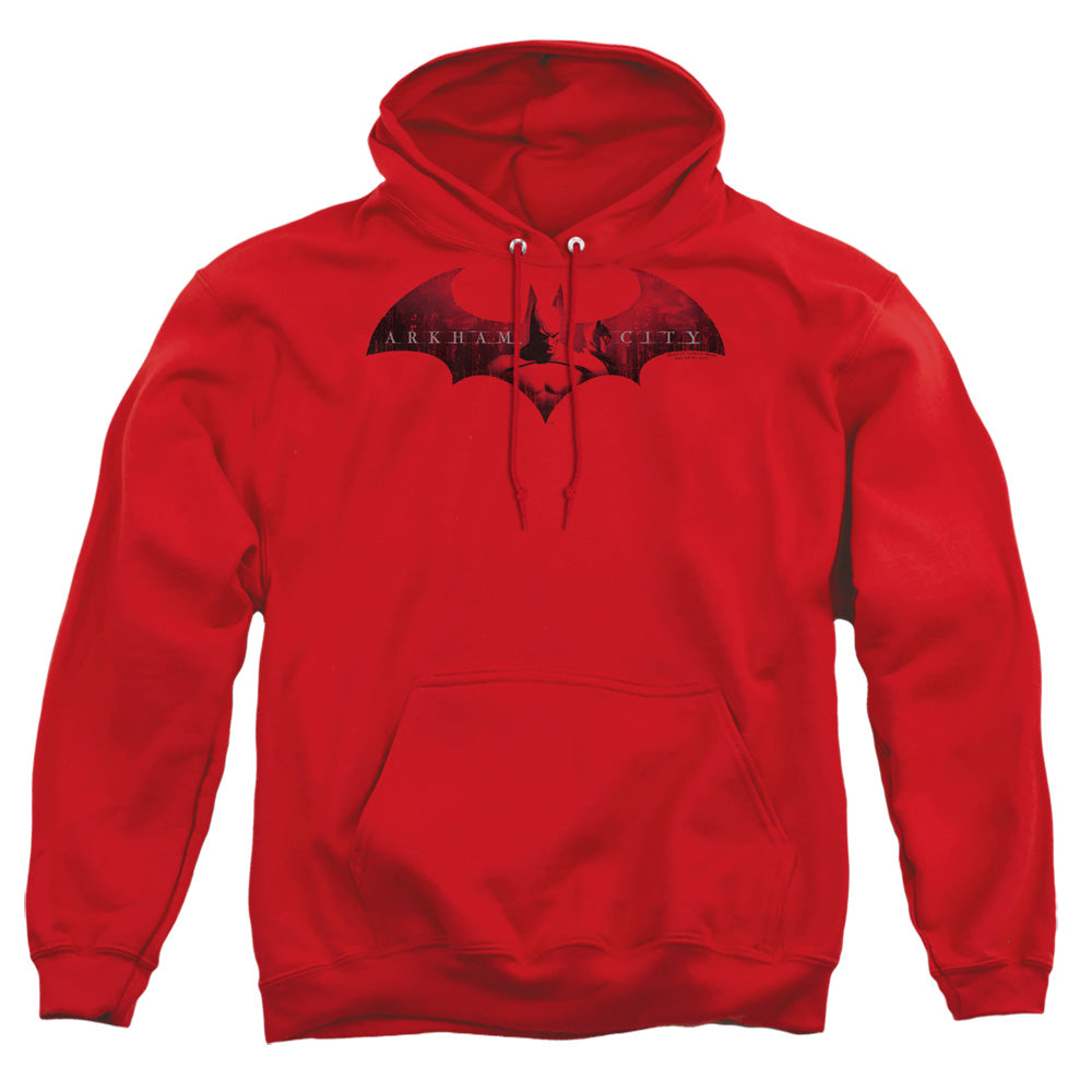 Batman Arkham City In The City Men's Pull-Over 75 25 Poly Hoodie