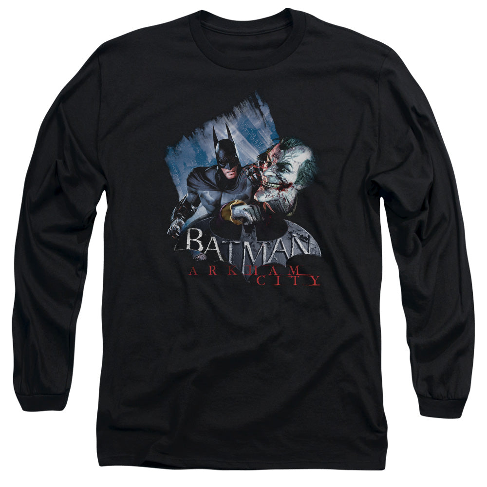 Batman Arkham City Jokes On You! Men's 18/1 Cotton Long-Sleeve T-Shirt