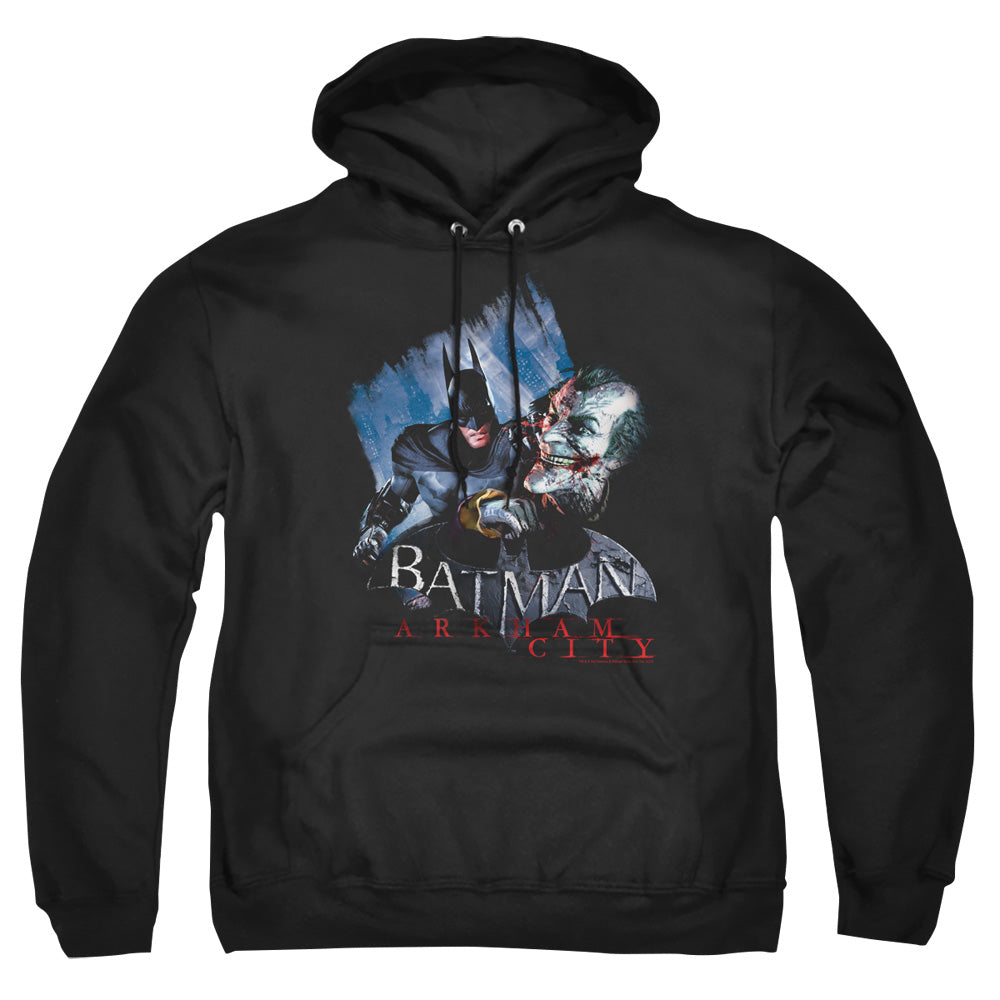 Batman Arkham City Jokes On You! Men's Pull-Over 75 25 Poly Hoodie