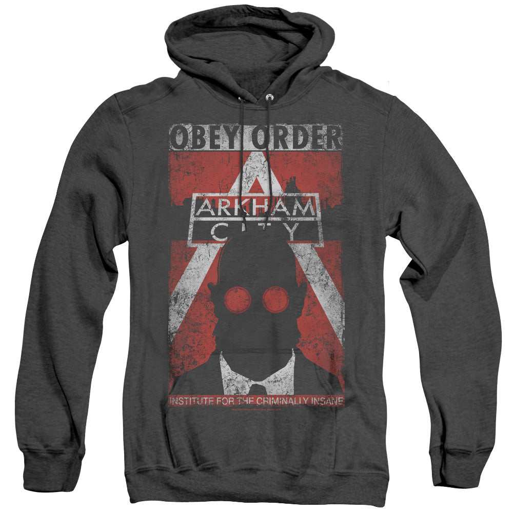 Batman Arkham City Obey Order Poster Men's Pull-Over Hoodie
