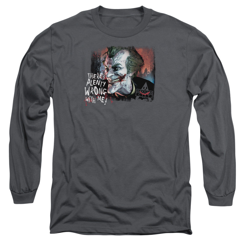 Batman Arkham City Plenty Wrong Men's 18/1 Cotton Long-Sleeve T-Shirt
