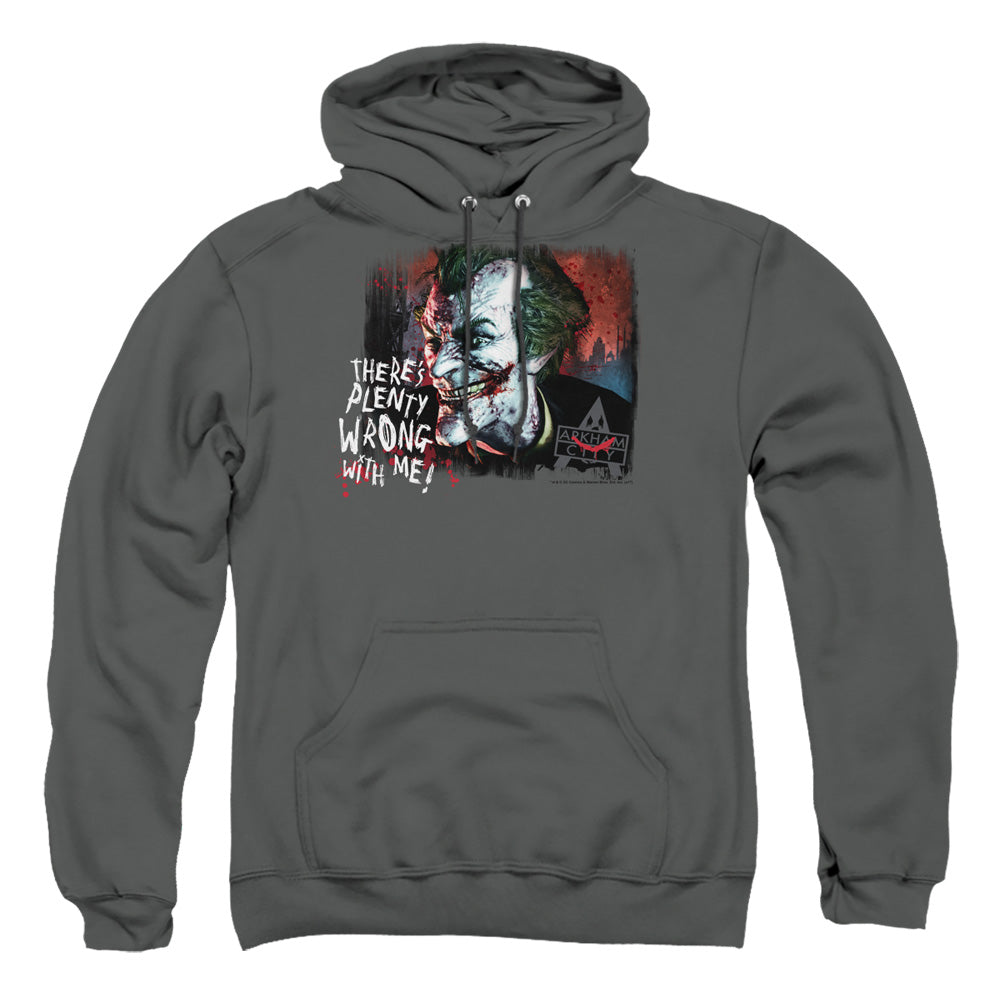 Batman Arkham City Plenty Wrong Men's Pull-Over 75 25 Poly Hoodie