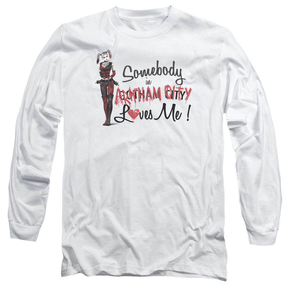 Batman Arkham City Somebody Loves Me Men's 18/1 Cotton Long-Sleeve T-Shirt