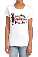 Batman Arkham City Somebody Loves Me Women's 18/1 Cotton Short-Sleeve T-Shirt
