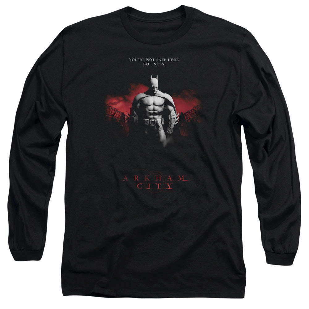 Batman Arkham City Standing Strong Men's 18/1 Cotton Long-Sleeve T-Shirt