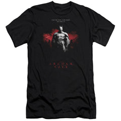 Batman Arkham City Standing Strong Men's Ultra-Soft 30/1 Cotton Slim Short-Sleeve T-Shirt