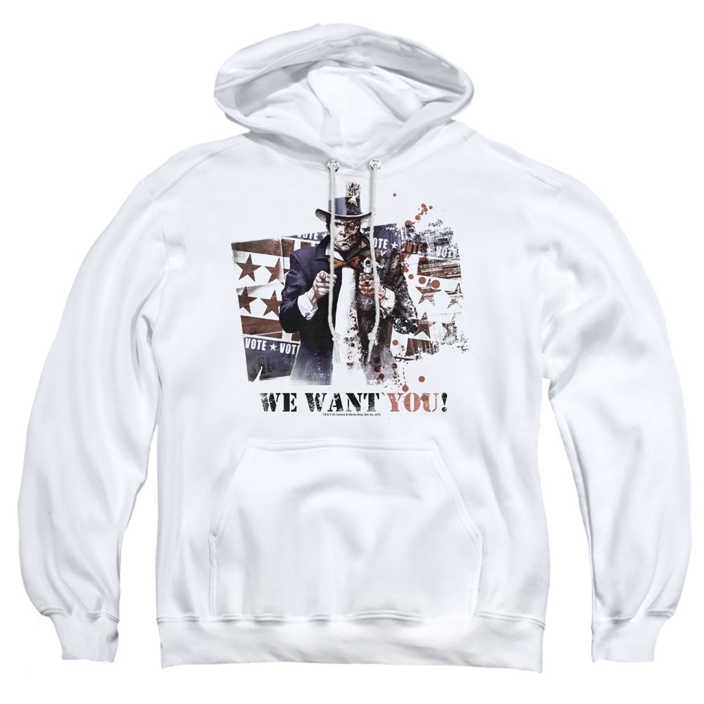 Batman Arkham City We Want You Men's Pull-Over 75 25 Poly Hoodie