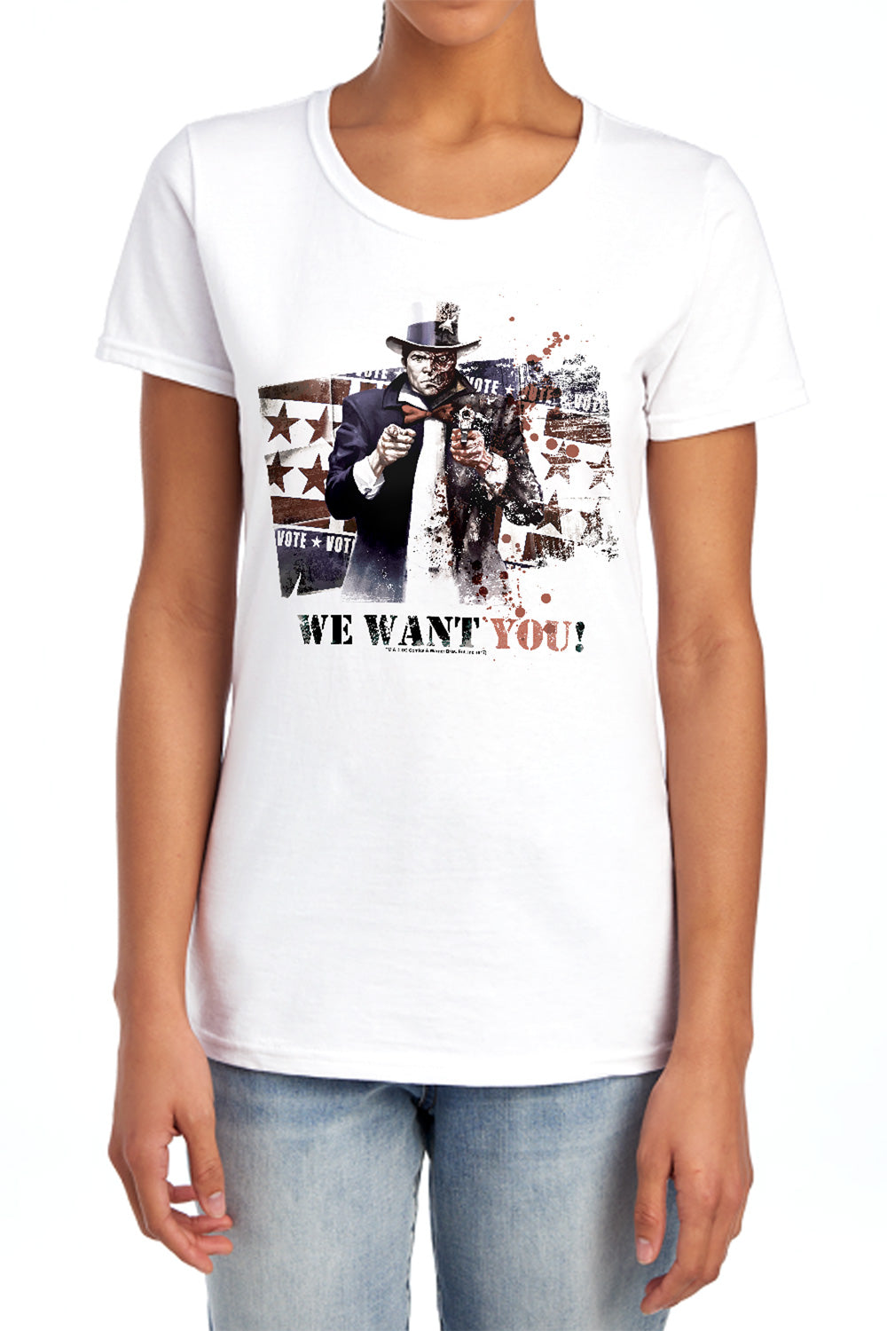 Batman Arkham City We Want You Women's 18/1 Cotton Short-Sleeve T-Shirt