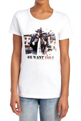 Batman Arkham City We Want You Women's 18/1 Cotton Short-Sleeve T-Shirt