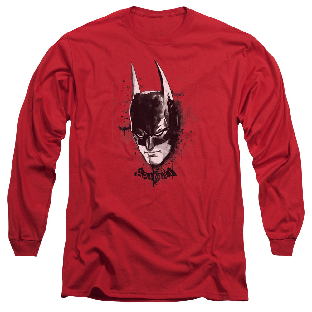 Batman Arkham Knight Ak Head Men's 18/1 Cotton Long-Sleeve T-Shirt