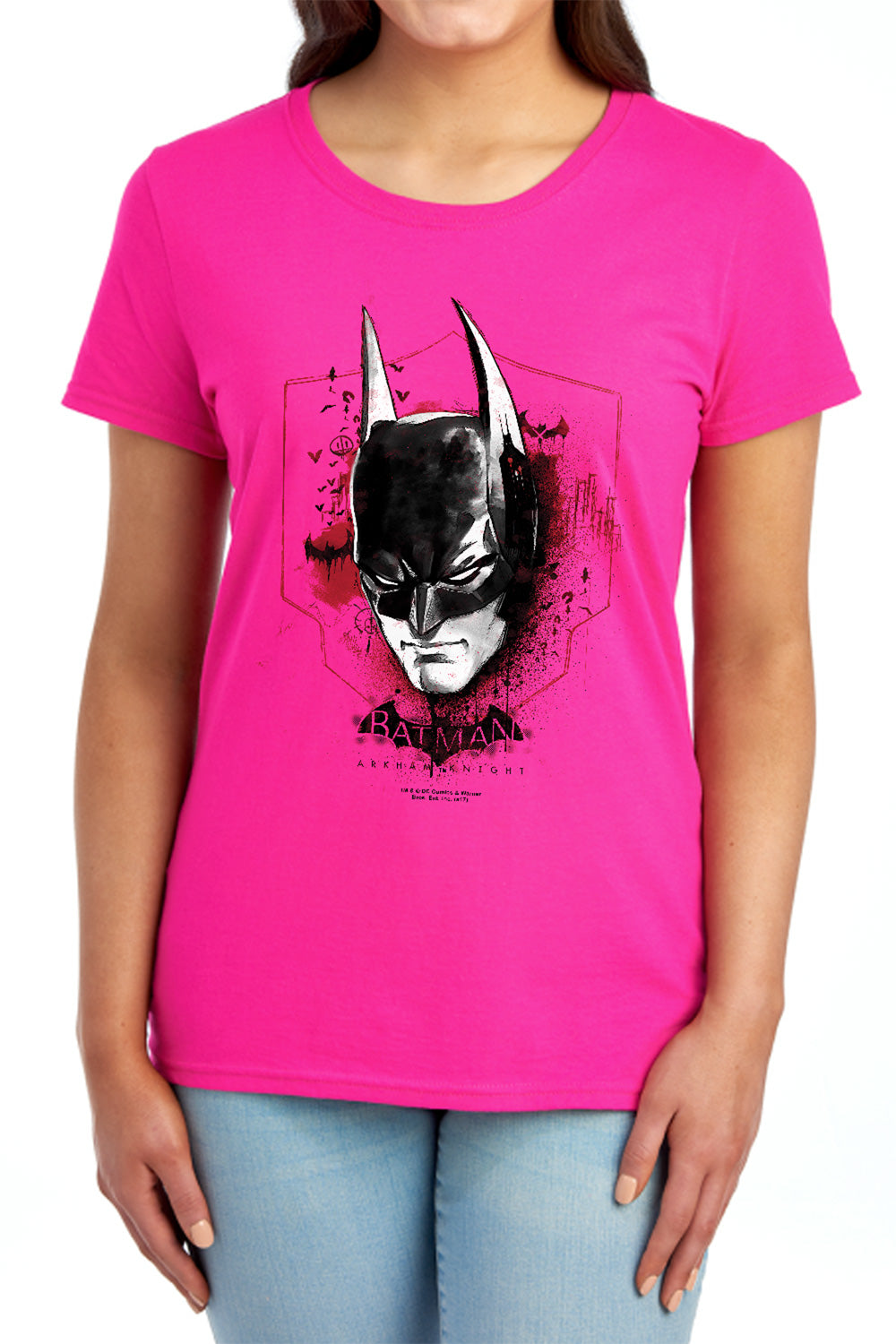 Batman Arkham Knight Ak Head Women's 18/1 Cotton Short-Sleeve T-Shirt