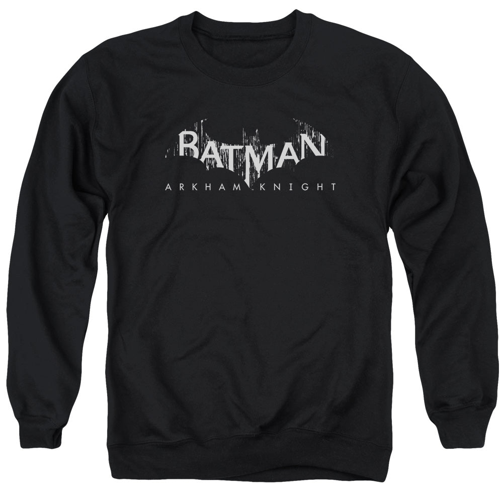 Batman Arkham Knight Ak Splinter Logo Men's Crewneck 50 50 Poly Long-Sleeve T-Shirt