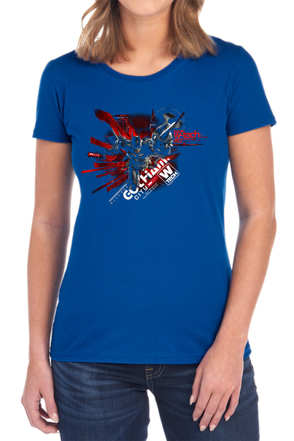 Batman Arkham Knight Ak Tech Women's 18/1 Cotton Short-Sleeve T-Shirt