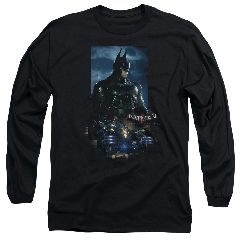 Batman Arkham Knight Batmobile Men's 18/1 Cotton Long-Sleeve T-Shirt