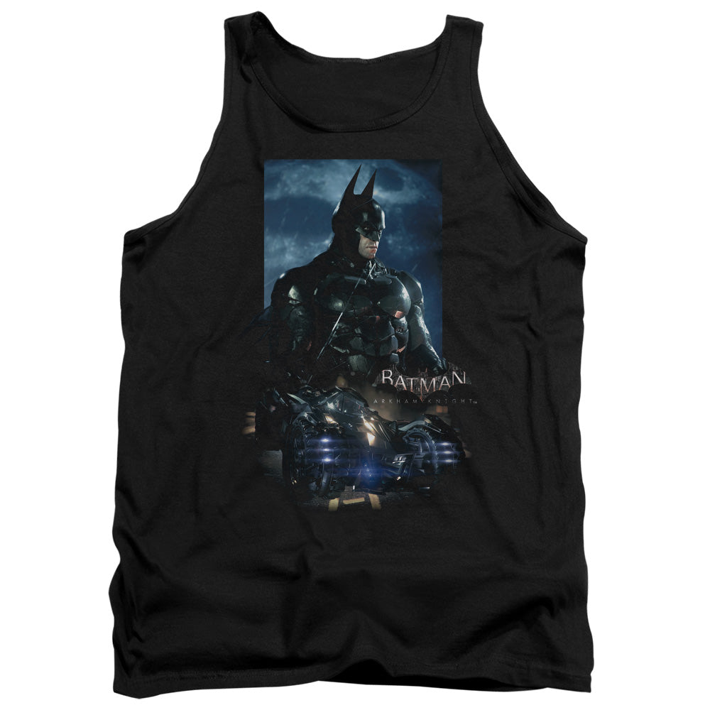 Batman Arkham Knight Batmobile Men's 18/1 Cotton Tank Top