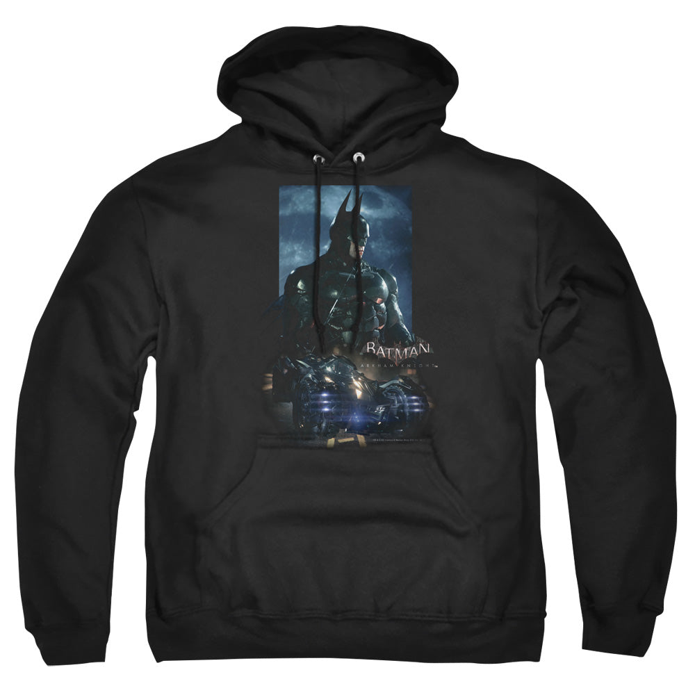 Batman Arkham Knight Batmobile Men's Pull-Over 75 25 Poly Hoodie