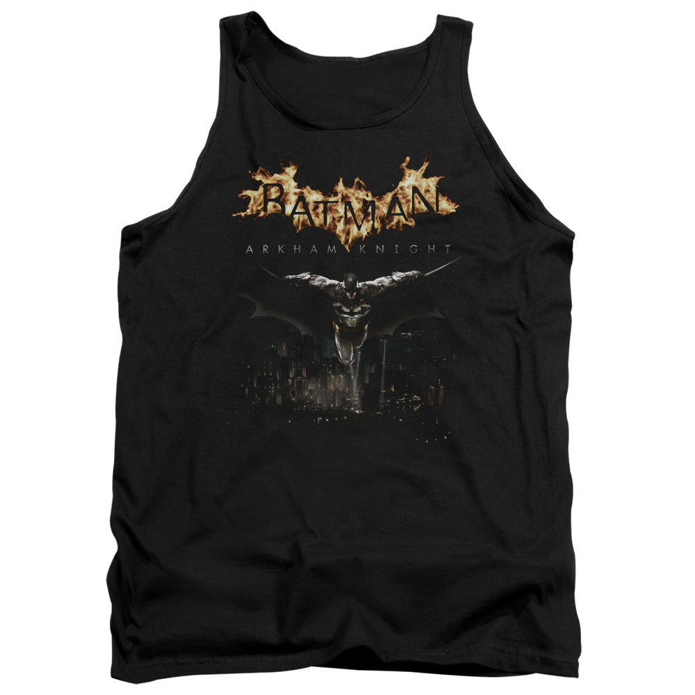 Batman Arkham Knight City Watch Men's 18/1 Cotton Tank Top