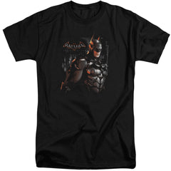 Batman Arkham Knight Dark Knight Men's 18/1 Tall Cotton Short-Sleeve T-Shirt