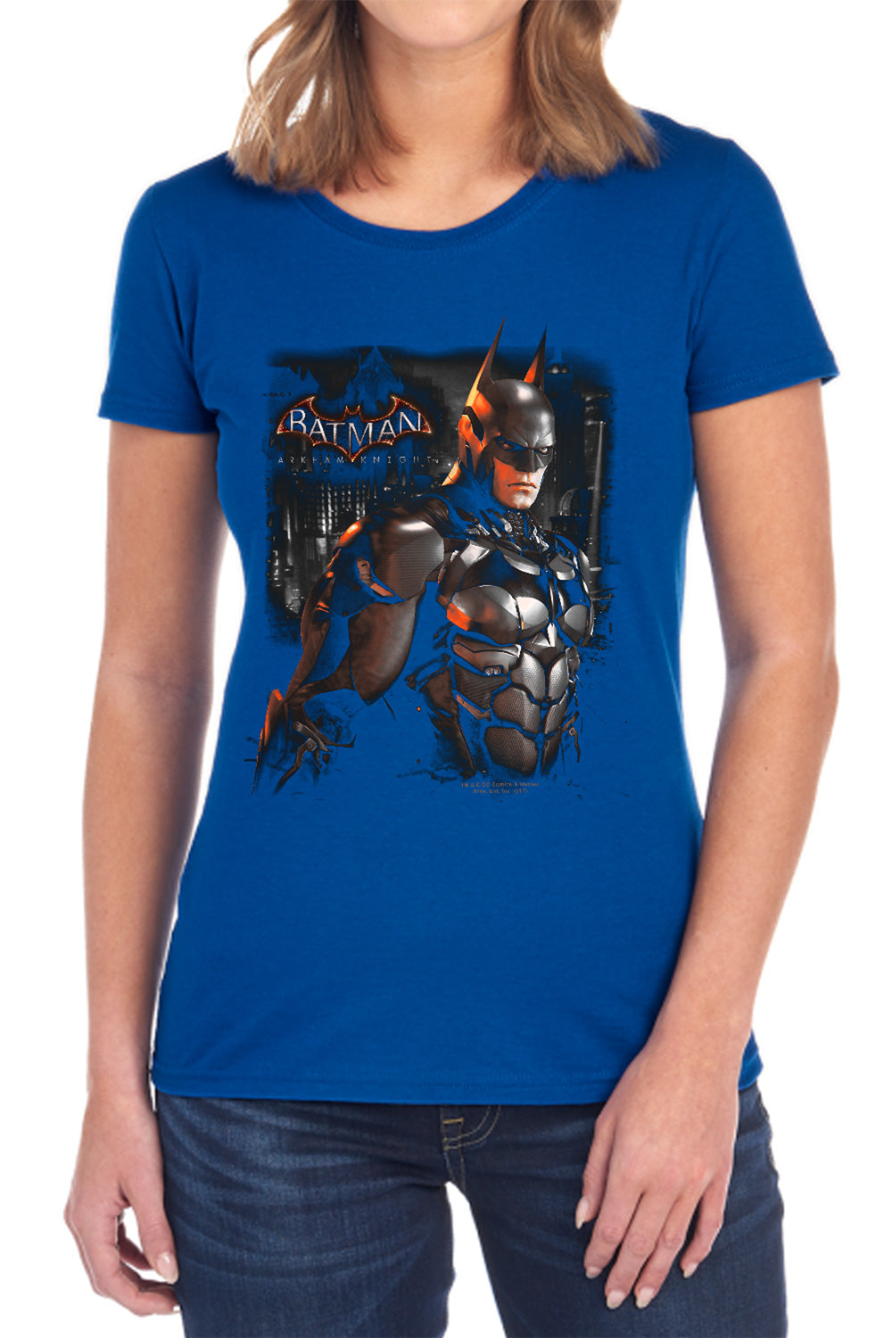 Batman Arkham Knight Dark Knight Women's 18/1 Cotton Short-Sleeve T-Shirt