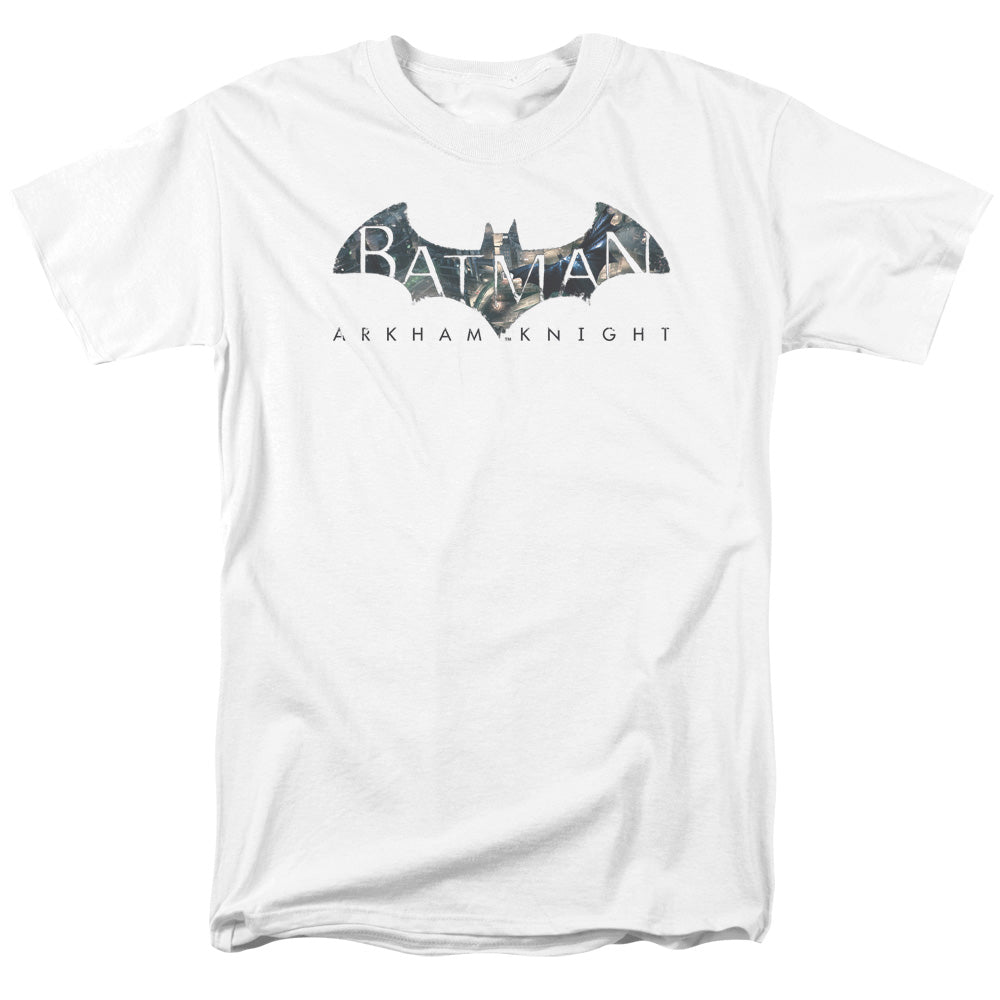Batman Arkham Knight Descending Logo Men's 18/1 Cotton Short-Sleeve T-Shirt
