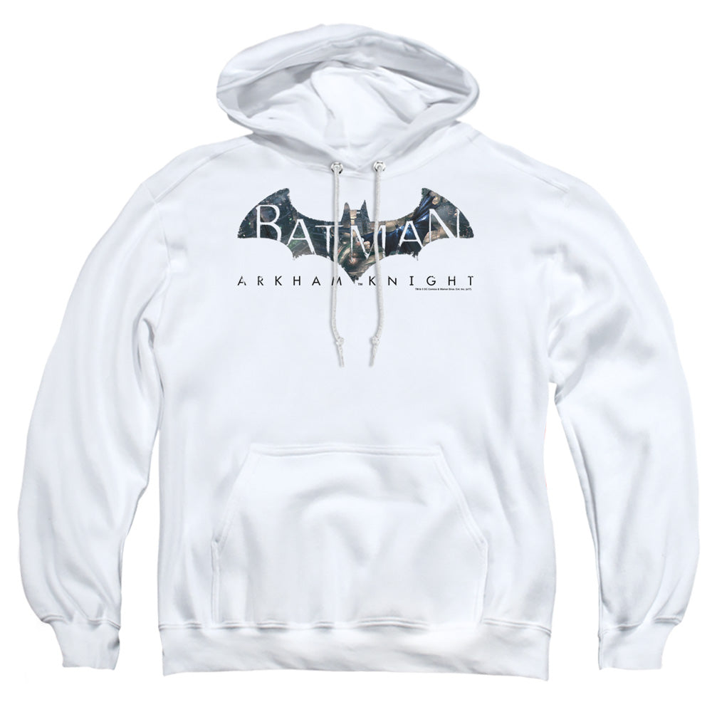 Batman Arkham Knight Descending Logo Men's Pull-Over 75 25 Poly Hoodie