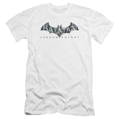Batman Arkham Knight Descending Logo Men's Ultra-Soft 30/1 Cotton Slim Short-Sleeve T-Shirt