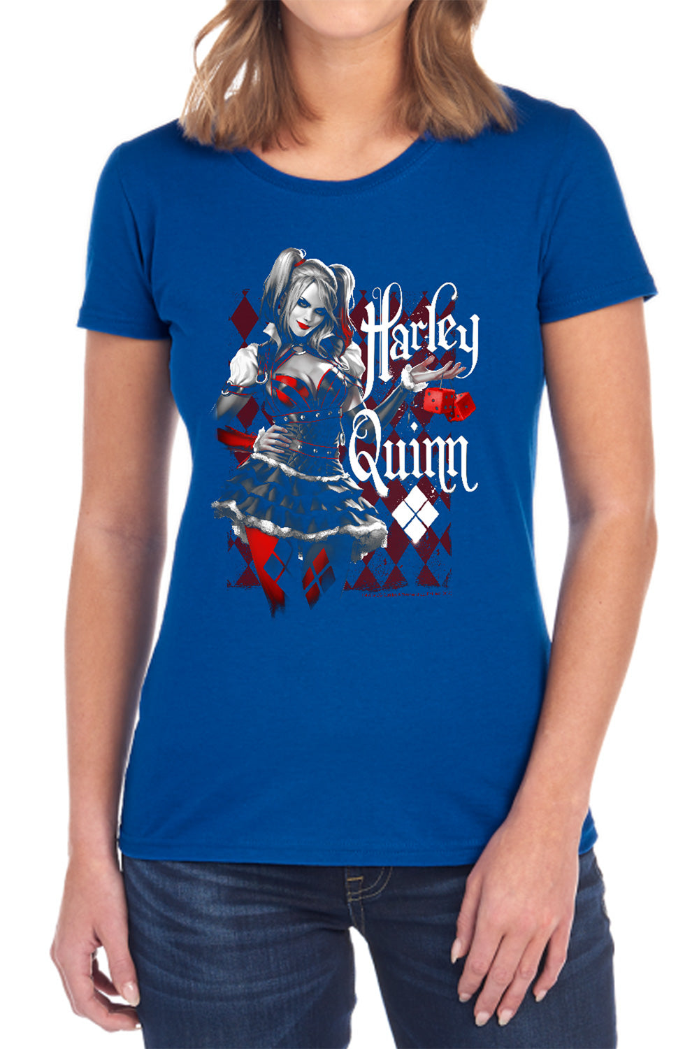 Batman Arkham Knight Dice Women's 18/1 Cotton Short-Sleeve T-Shirt